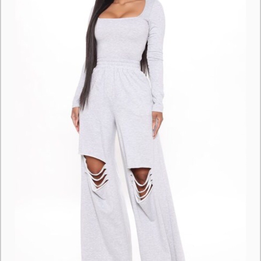 Fashion Nova “Said What I Said” Wide Leg Pantsuit